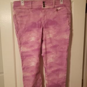 Hot Topic Blackheart Pastel Galaxy Skinny Jeans
